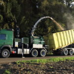 Holzschnitzelhacker im Einsatz